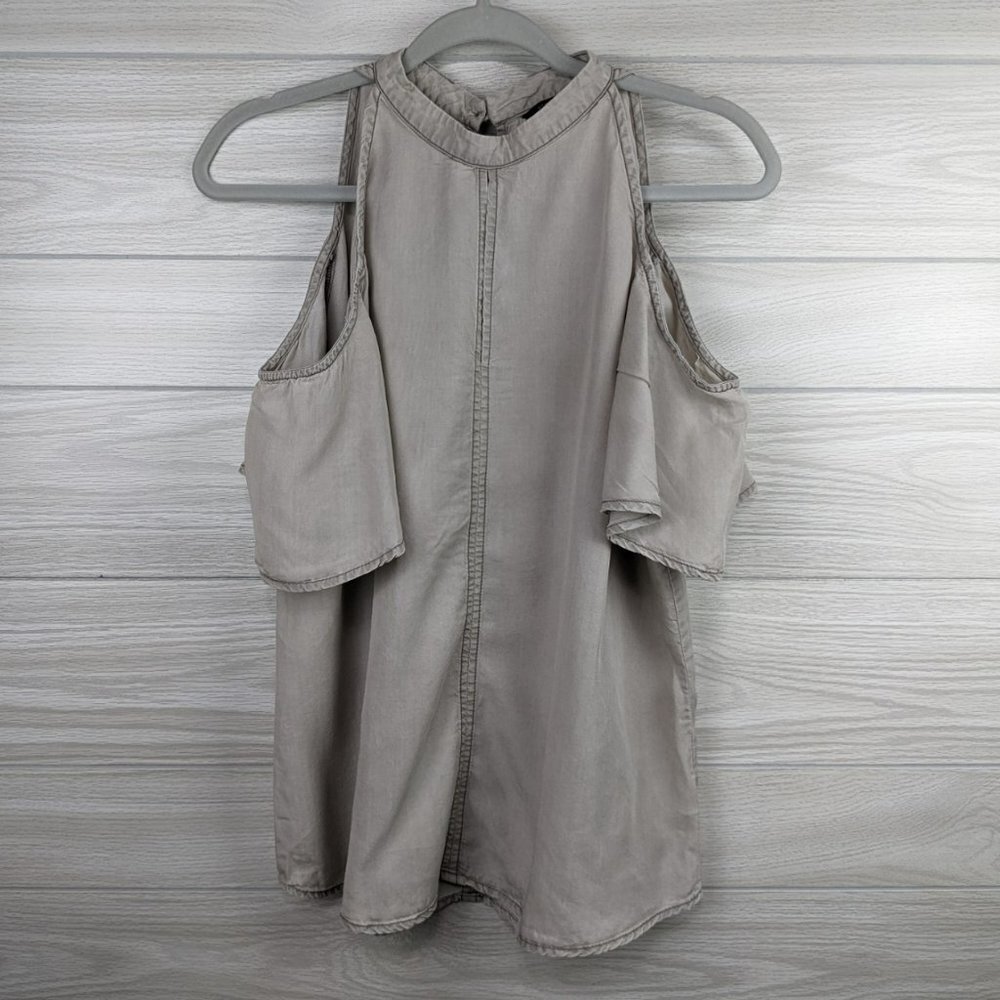 Cold Shoulder Tencel Top